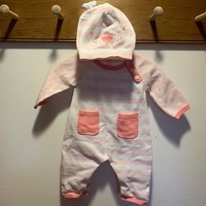 Cat & Jack organics bodysuit with hat
